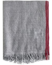 Brunello Cucinelli - Fringed Cashmere-Silk Scarf - Lyst