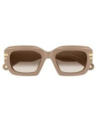 Chloé - Chloé Eyewear Rectangle Frame Sunglasses - Lyst