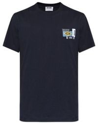 Moschino - Patch-Detail T-Shirt - Lyst