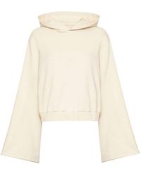 MM6 by Maison Margiela - Drop-Shoulder Hooded Sweatshirt - Lyst