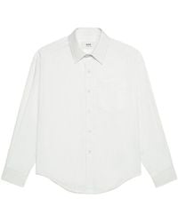 Ami Paris - Pocket Long-Sleeve Cotton Shirt - Lyst