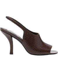 TOTEME - Lizard-Embossed Slingback Sandals - Lyst