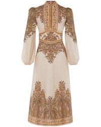 Zimmermann - Natura Midi Dress - Lyst