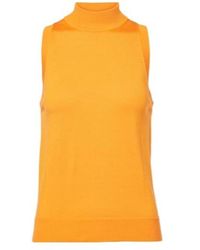 Carolina Herrera - Knitted Silk And Cotton Turtleneck Top - Lyst