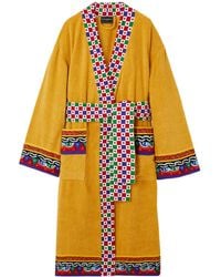 Dolce & Gabbana - Printed Cotton-Terry Robe - Lyst