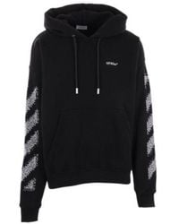 Off-White c/o Virgil Abloh - Drawstring Long-Sleeved Hoodie - Lyst