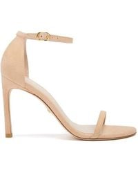 Stuart Weitzman - One-Word Loop Sandals With High Heels - Lyst