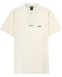 BOSS - Logo-Print Short-Sleeve Polo Shirt - Lyst