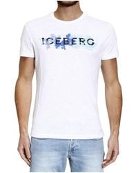 Iceberg - Printed T-Shirt - Lyst