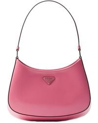 Prada - Cleo Brushed Leather Shoulder Bag - Lyst