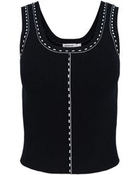 Jonathan Simkhai - Nailah Stitch-Detail Knitted Top - Lyst