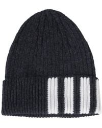 Thom Browne - 4-Bar Knitted Beanie - Lyst