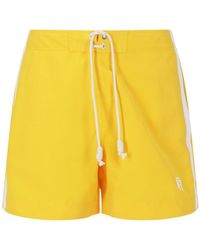 Palm Angels - Striped Trim Swimming Shorts - Lyst