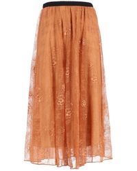 forte_forte - Chantilly Lace Long Skirt - Lyst