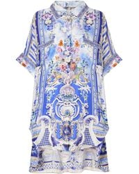CAMILLA - Oversized Printed Silk Shirt - Lyst