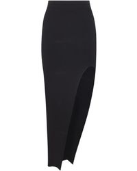 Rick Owens - Slit-Detailed Midi Skirt - Lyst