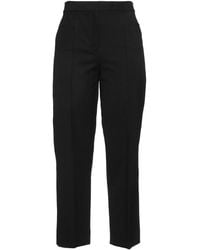 Max Mara - Solid-Color Straight-Leg Pants - Lyst