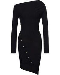 Philosophy Di Lorenzo Serafini - Asymmetric Ribbed Minidress - Lyst
