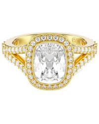 Swarovski - Una Angelic Crystal-Embellished Halo Ring - Lyst
