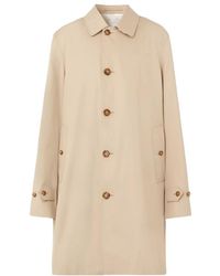 Burberry - Single-Breasted Button-Fastening Coat - Lyst