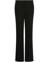 Marella - Mini-Flare Crepe Envers Satin Trousers - Lyst