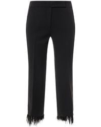 MICHAEL Michael Kors - Feather Detailed Stretch Trousers - Lyst
