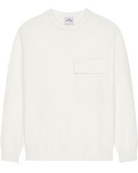 Courreges - Chest-Pocket Crew-Neck Sweater - Lyst