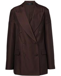 JOSEPH - Valery Double-Breasted Blazer - Lyst