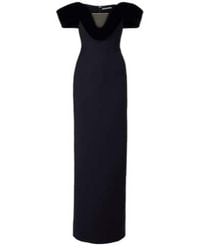 David Koma - Off-Shoulder Wool-Blend Bustier Gown - Lyst