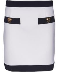 Moschino - Straight Hem Mini Skirt - Lyst