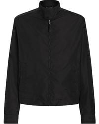 Dolce & Gabbana - Zipped Long-Sleeved Bomber Jacket - Lyst