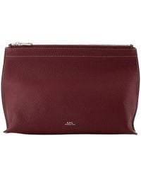 A.P.C. - Neige Clou Clutch Bag - Lyst
