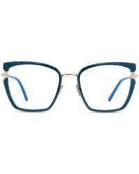 Tom Ford - Eyewear Block Butterfly Frame Glasses - Lyst