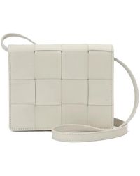 Bottega Veneta - Mini Cassette Woven Clamshell Shoulder Bag - Lyst