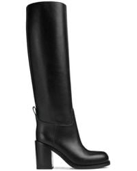 Bottega Veneta - Round-Toe Heeled Boots - Lyst