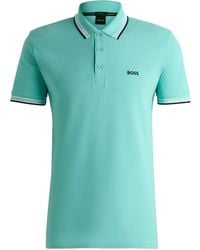 BOSS - Logo-Embroidered Polo Shirt - Lyst