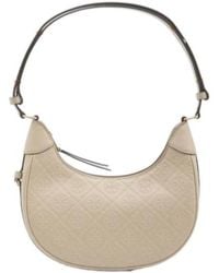 Tory Burch - T Monogram Crescent Bag - Lyst
