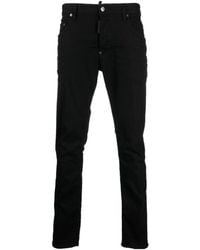 DSquared² - Logo Patch Slim-Fit Jeans - Lyst