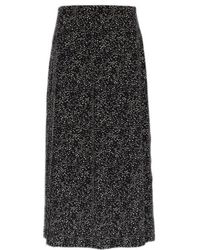 Valentino - Patterned Skirt - Lyst