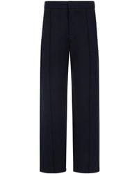 Emporio Armani - Straight-Leg Twill Trousers - Lyst