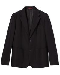 Gucci - Single Breasted Cotton Canvas Jacket - Lyst