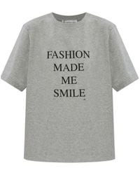Victoria Beckham - Slogan Print T-Shirt - Lyst