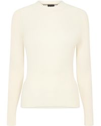 BOSS - Fitted Mockneck Longsleeve Knit Top - Lyst
