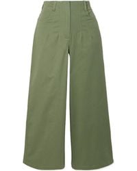 STAUD - High-Waisted Wide-Leg Pants - Lyst