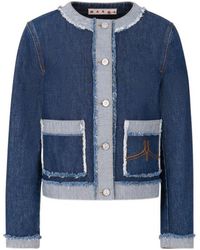 Marni - Denim Inside-Out Jacket - Lyst