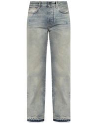 Amiri - Vintage Effect Distressed Straight-Leg Jeans - Lyst