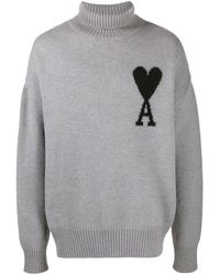 Ami Paris - Ami De Coeur Roll-Neck Jumper - Lyst