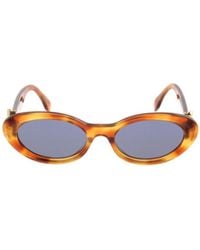 Fendi - Eyewear Ff Diamonds Oval Sunglasses - Lyst