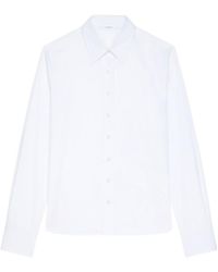 Givenchy - Logo Embroidered Long-Sleeved Shirt - Lyst