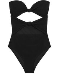 Celine - Triomphe Swimsuit With Bows - Lyst